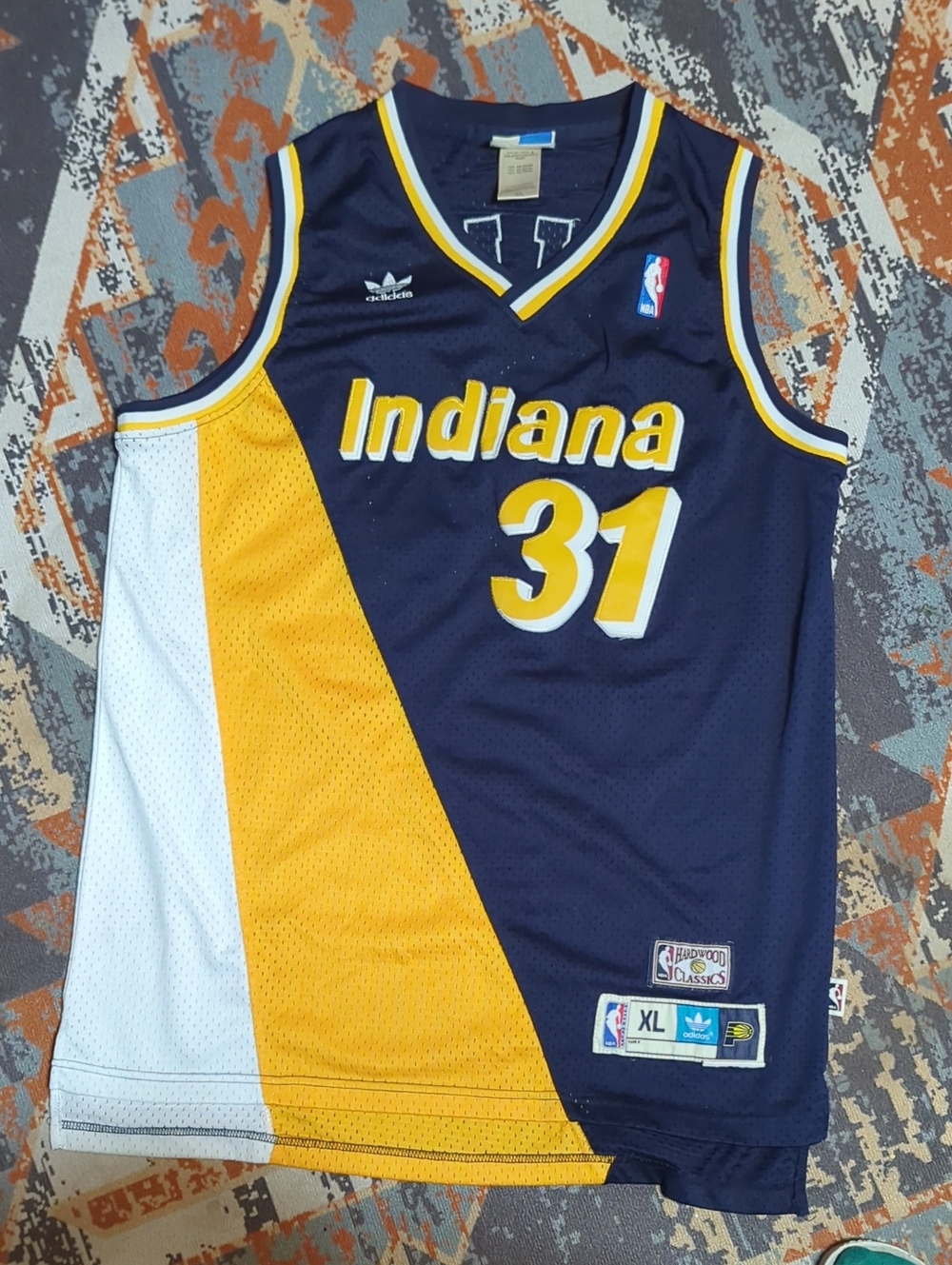Adidas "Hardwood Classic throwback Reggie Miller #31 Indiana Pacers Jersey XL
